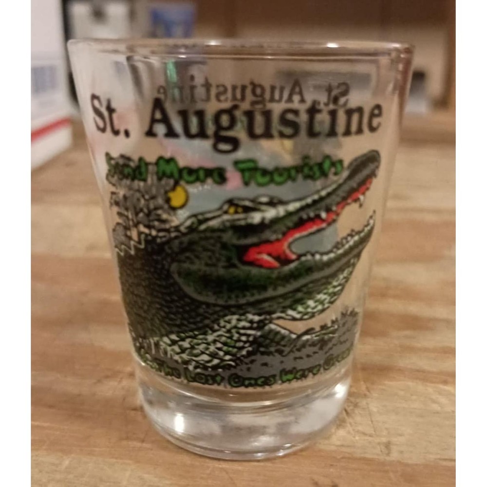 ST AUGESTINE Shot Glass, Souvenir Shot Glasses, State Souvenir Glasses, #1